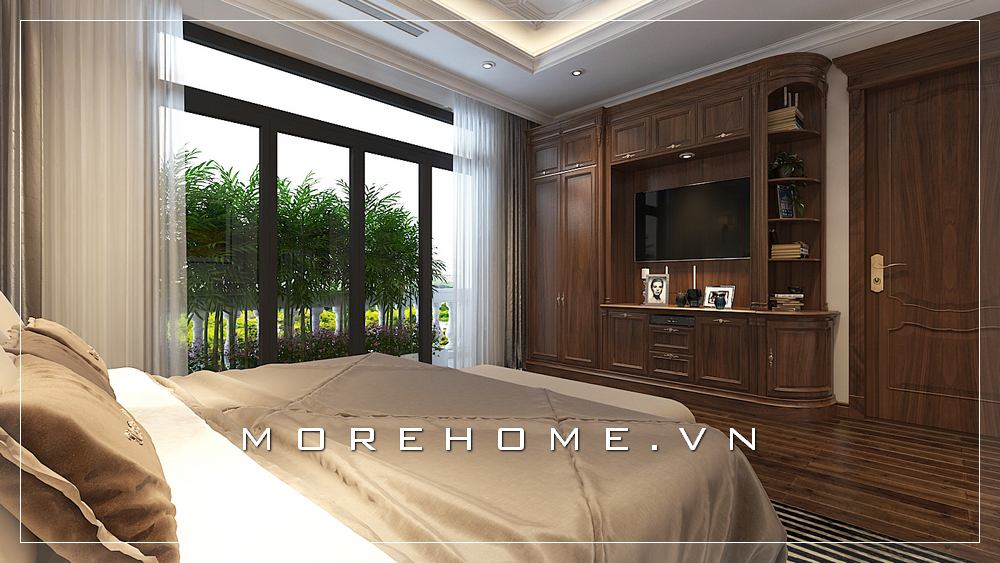 Thiết kế tủ quần áo gỗ óc chó